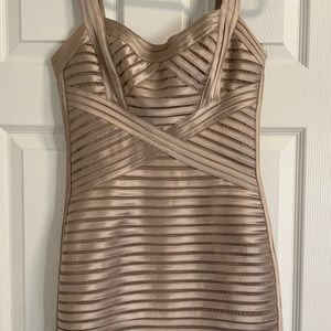 Gold colour BCBG Dress